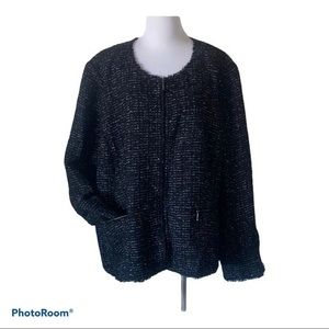 Sejour sequin bouclé plus size jacket‎ women’s size 22W
